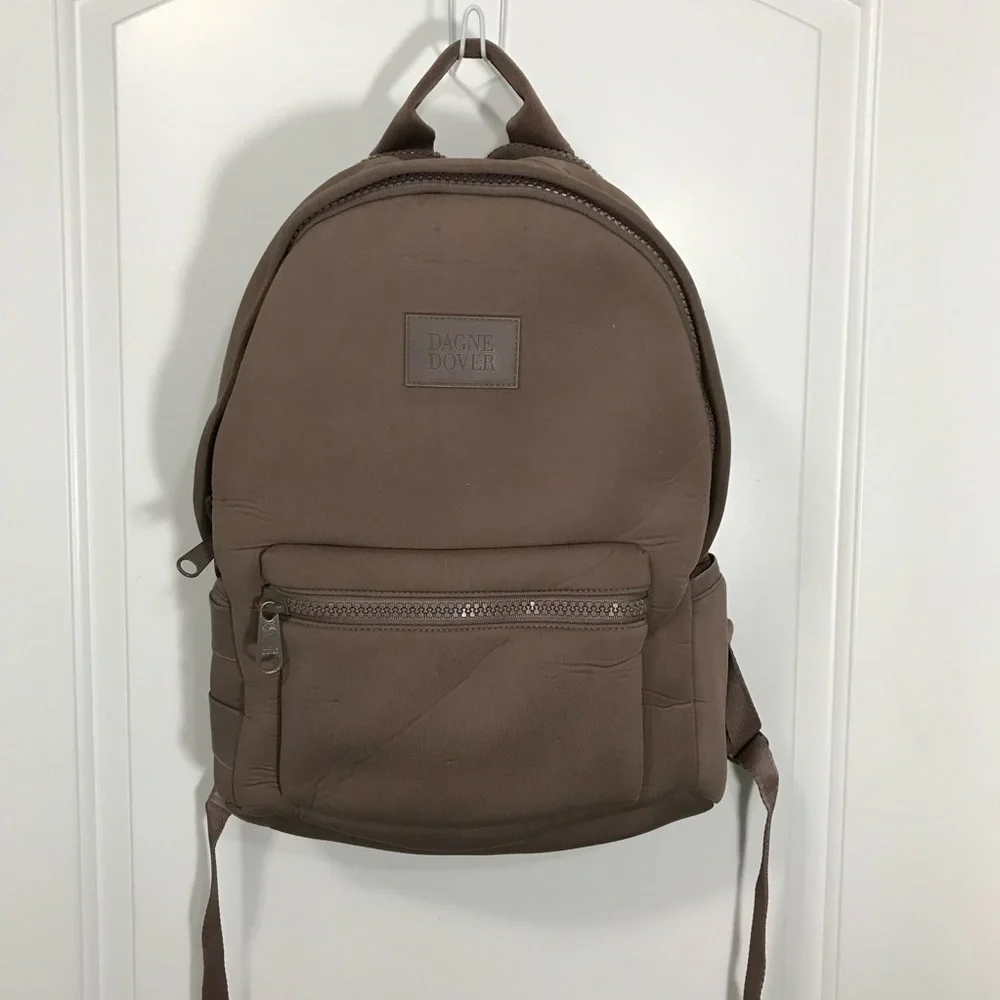 Dagne Dover Dakota Neoprene Men's Backpack - Taupe NWOT